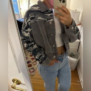 Corduroy camo jacket